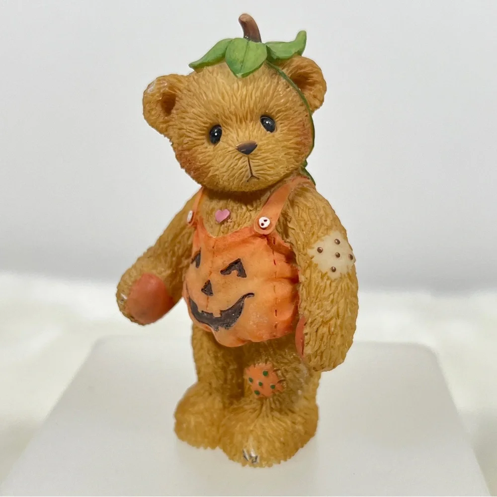 Cherished Teddies Adelaide Bear Pumpkin Costume Figurine Jack-O-Lantern #798835